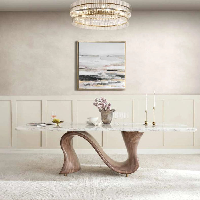 Senenea 8 Seater Dining Table - Grey Walnut