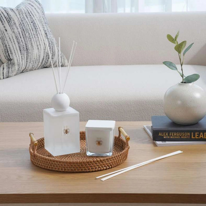 Senses Dahlia Scented Jar Candle 220Gm - White - 28 Hrs