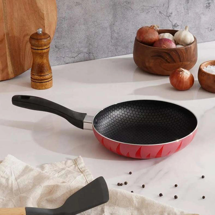 Senstan Flame Fry Pan Dia20Cm -Red