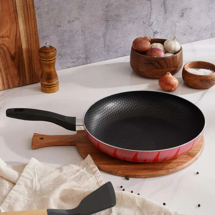 Senstan Flame Fry Pan Dia24Cm -Red