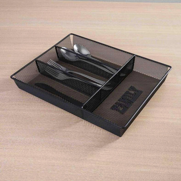 Sentra Cutlery Organizer 33X26X5Cm - Black