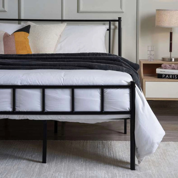 Seon King Bed 180X190 Cm - Black