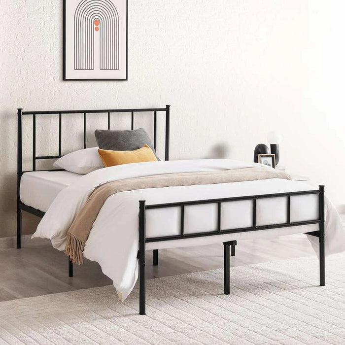 Seon Single Bed 120X190 Cm - Black