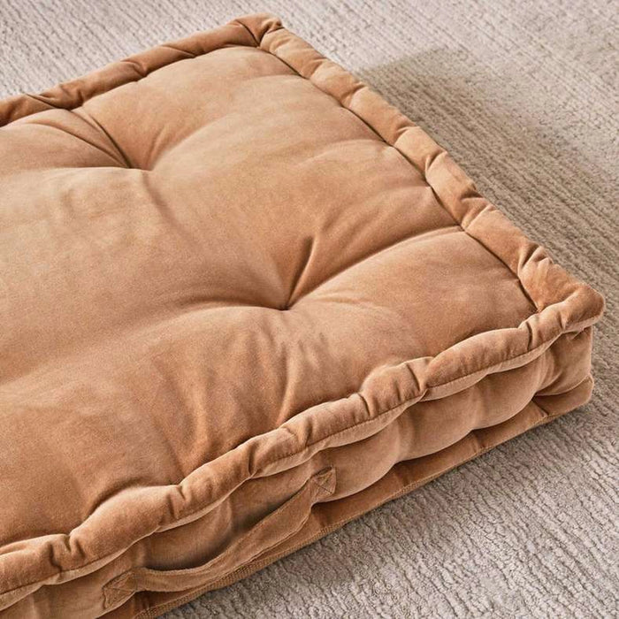 Serena Cotton Velvet Pallet Cushion-60X120X12Cm- Beige