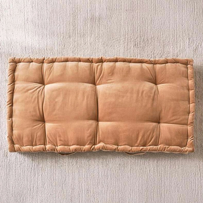 Serena Cotton Velvet Pallet Cushion-60X120X12Cm- Beige