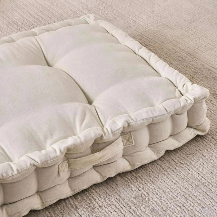 Serena Cotton Velvet Pallet Cushion-60X120X12Cm- Cream