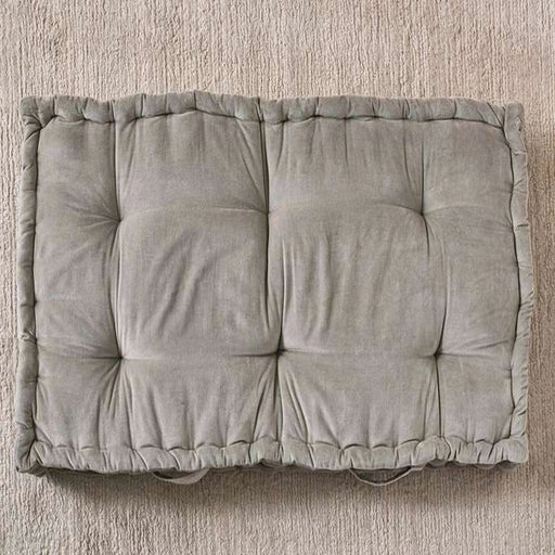 Serena Cotton Velvet Pallet Cushion-60X120X12Cm- Grey PAN HOME