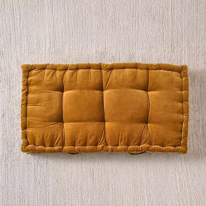 Serena Cotton Velvet Pallet Cushion-60X120X12Cm- Rust