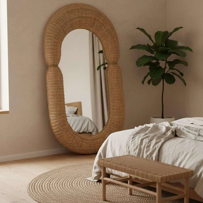 Serena Leaner Floor Mirror 180X15X100Cm - Natural