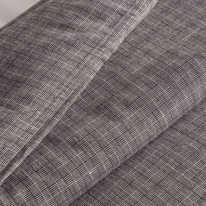 Serene Check 3-Piece King Duvet Cover Set 230X220Cm - Anthracite