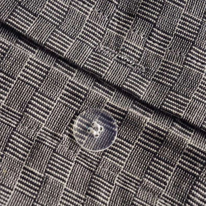 Serene Check 3-Piece King Duvet Cover Set 230X220Cm - Anthracite