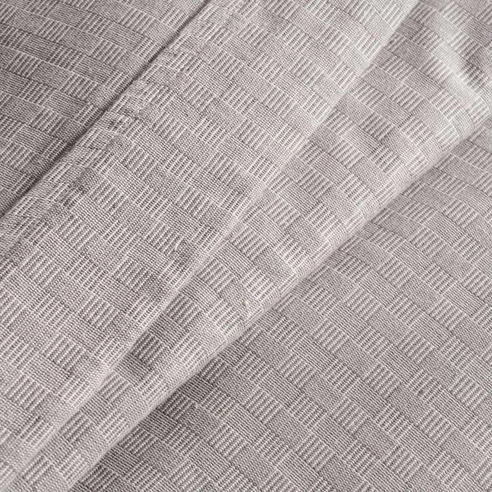Serene Check 3-Piece King Duvet Cover Set 230X220Cm - Silver Grey
