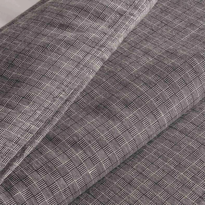 Serene Check 3-Piece Queen Duvet Cover Set 200X200Cm - Anthracite