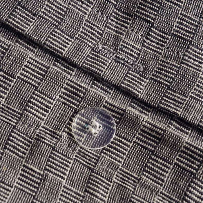 Serene Check 3-Piece Queen Duvet Cover Set 200X200Cm - Anthracite