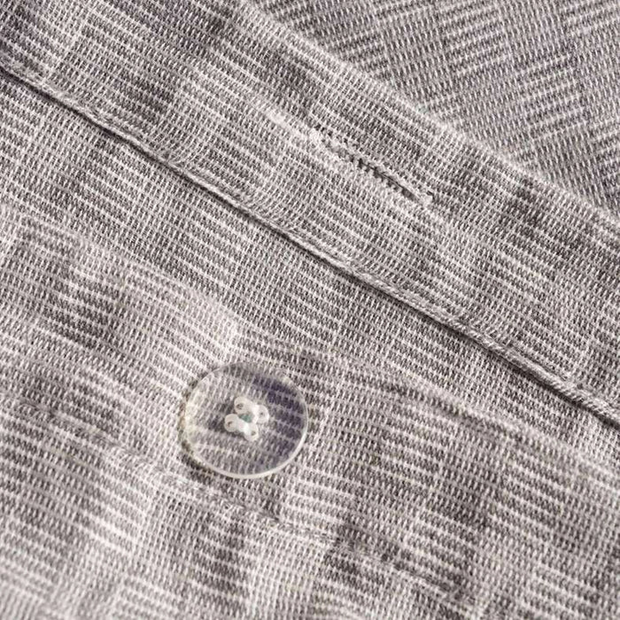 Serene Check 3-Piece Queen Duvet Cover Set 200X200Cm - Silver Grey