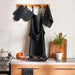 Serene Check Bread Basket 35X35cm - Black Pan Home