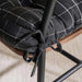Serene Check Chairpad 7Cm - Black Pan Home