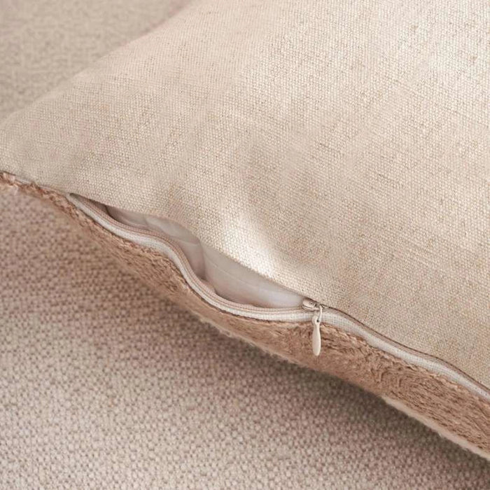 Serene Cottage House Down Alternative Filled Cushion 50X50Cm - Beige