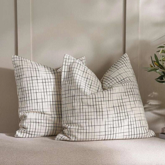 Serene Duotone 2 Piece Cushion Cover Set - Natural Pan Home