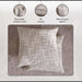 Serene Duotone 2 Piece Cushion Cover Set - Natural Pan Home