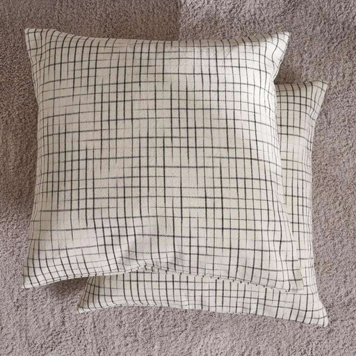 Serene Duotone 2 Piece Cushion Cover Set - Natural Pan Home