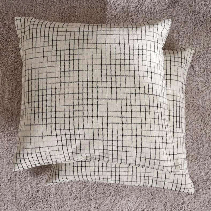 Serene Duotone 2 Piece Cushion Cover Set - Natural Pan Home