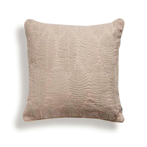 Serene Leaves Soft Downfeel Filled Cushion 50X50Cm -Beige PAN HOME