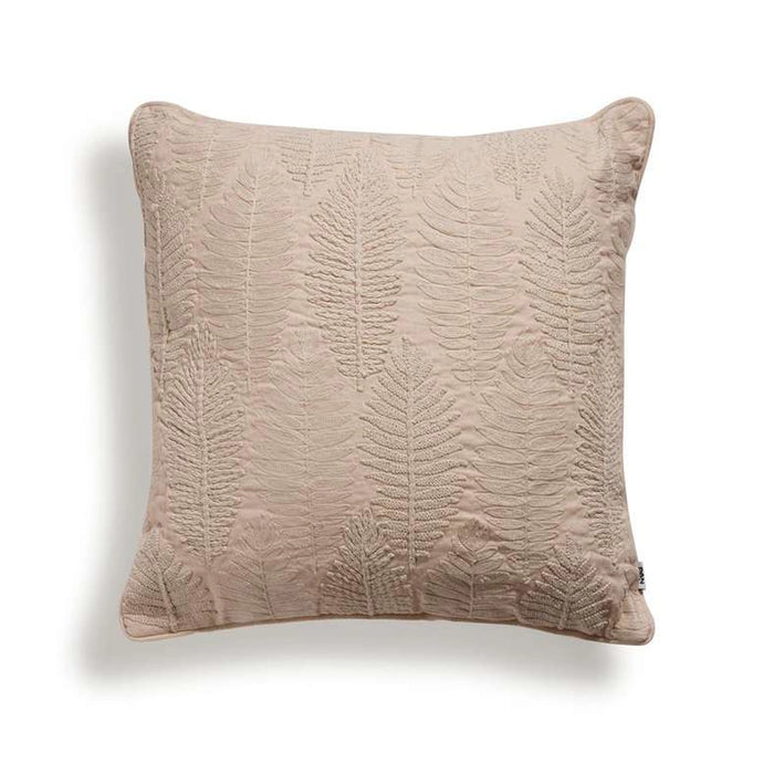 Serene Leaves Soft Downfeel Filled Cushion 50X50Cm -Beige