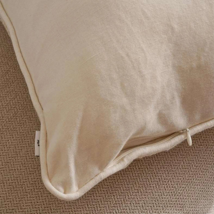 Serene Leaves Soft Downfeel Filled Cushion 50X50Cm -Off White