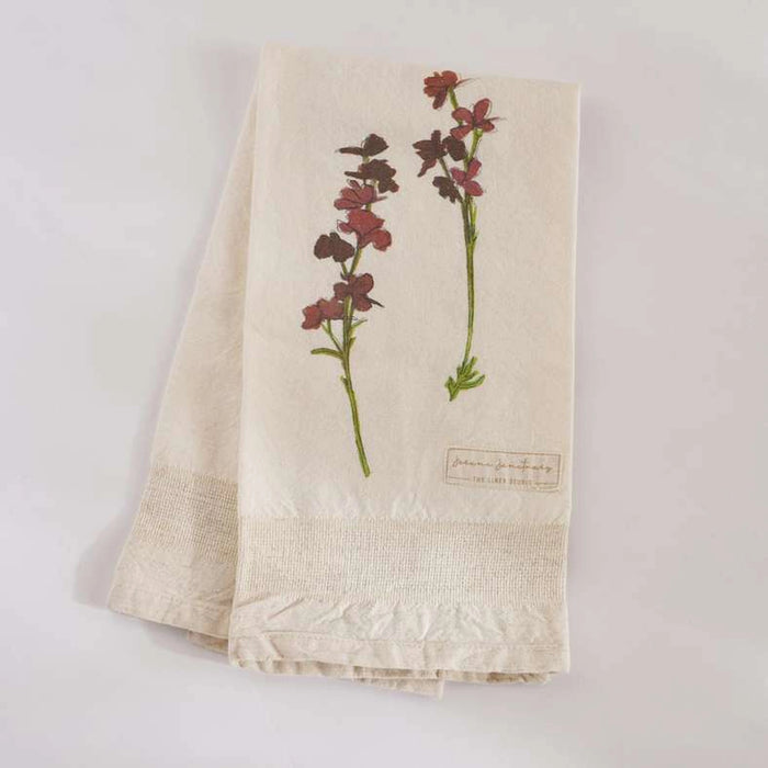 Serene Orchid Printed Kitchen Towel 50X70Cm - Purple