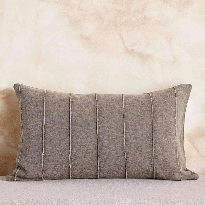 Serene Stone Washed Cushion Cover 40X65Cm - Ochre