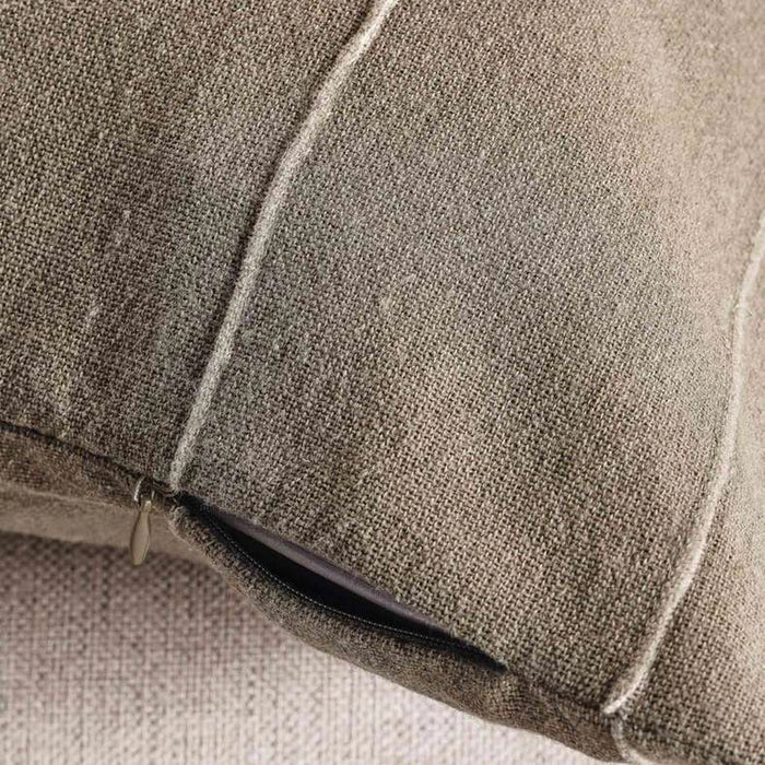 Serene Stone Washed Cushion Cover 40X65Cm - Olive