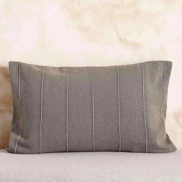 Serene Stone Washed Cushion Cover 40X65Cm - Olive