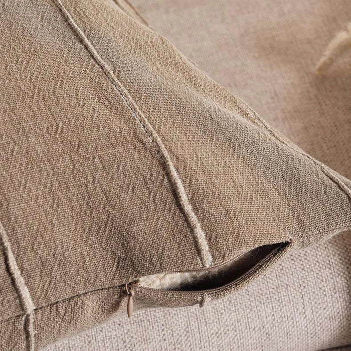 Serene Stone Washed Cushion Cover 50X50Cm - Ochre