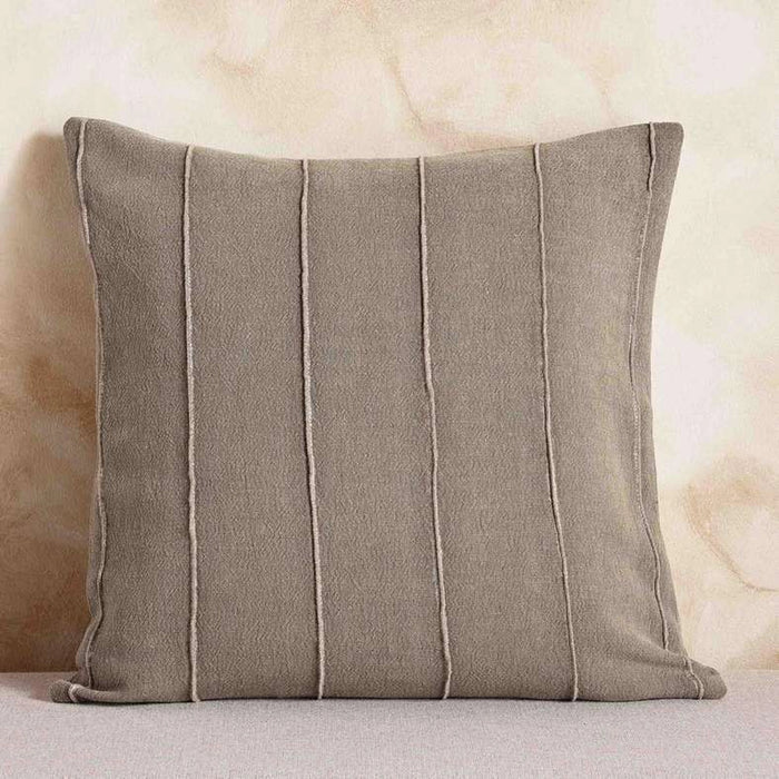 Serene Stone Washed Cushion Cover 50X50Cm - Ochre