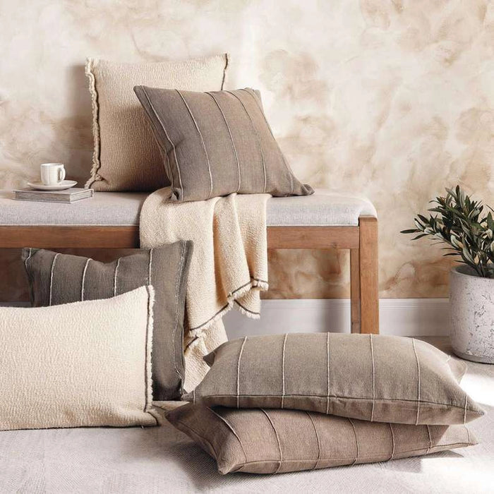Serene Stone Washed Cushion Cover 50X50Cm - Olive