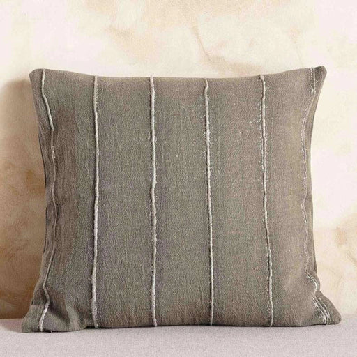 Serene Stone Washed Cushion Cover 50X50Cm - Olive PAN HOME