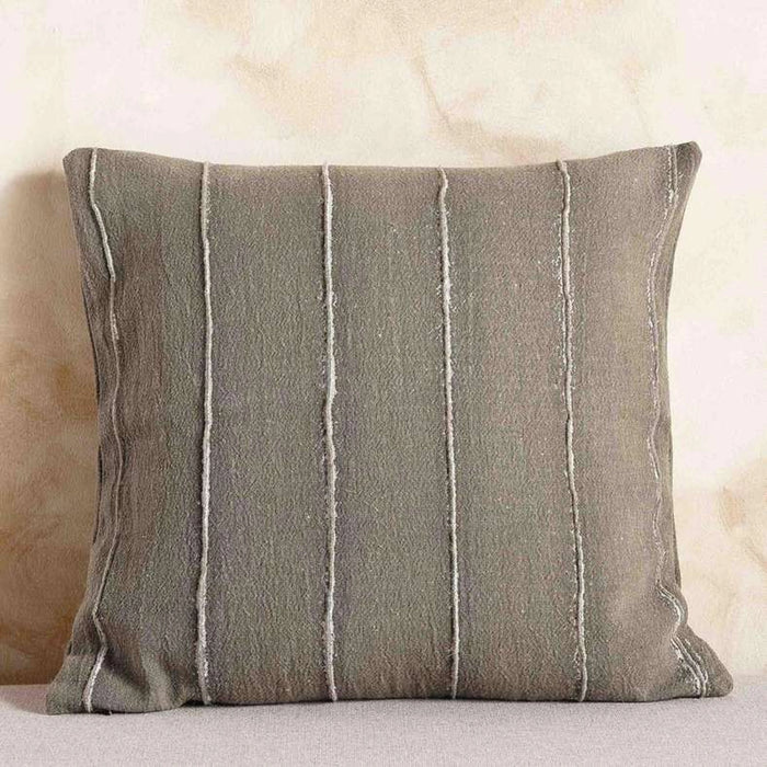 Serene Stone Washed Cushion Cover 50X50Cm - Olive