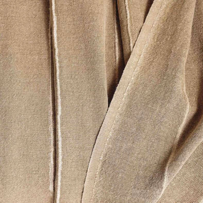 Serene Stone Washed Fringed Throw 130X170-Ochre
