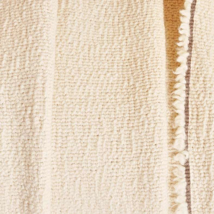 Serene Wool Soft Fringed Throw 125X150Cm - Ivory