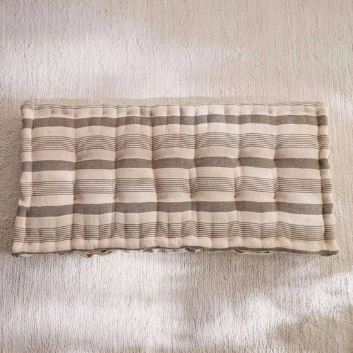 Serene Woven Stripe Pallet Cushion 60X120X12Cm - Anthracite PAN HOME