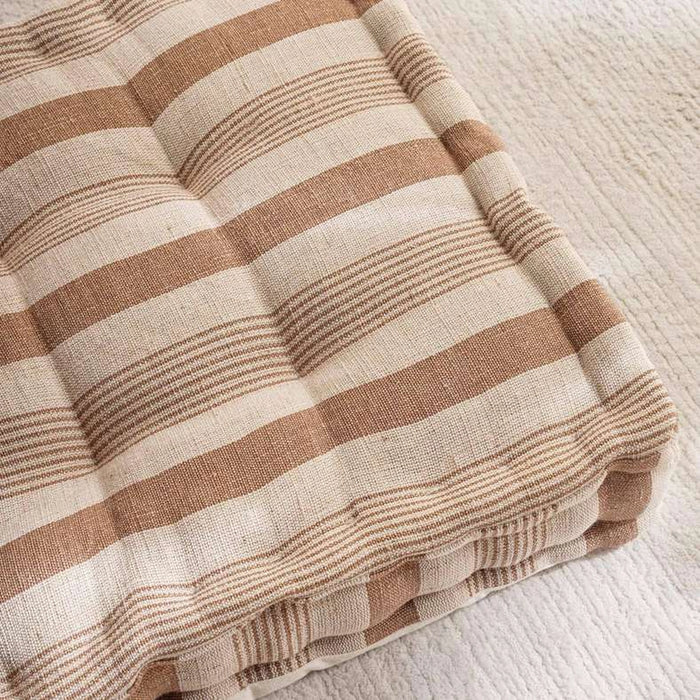 Serene Woven Stripe Pallet Cushion 60X120X12Cm - Rust