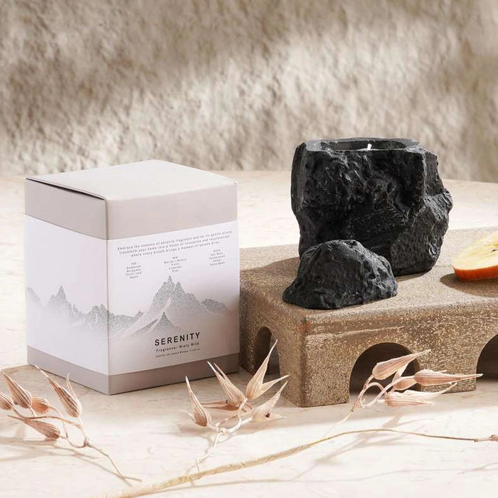 Serenity Misty Wild Scented Jar Candle 350Gm - White - 55Hrs