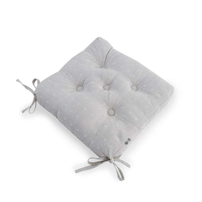 Serenity Textured Chair Pad 40X40Cm-Grey