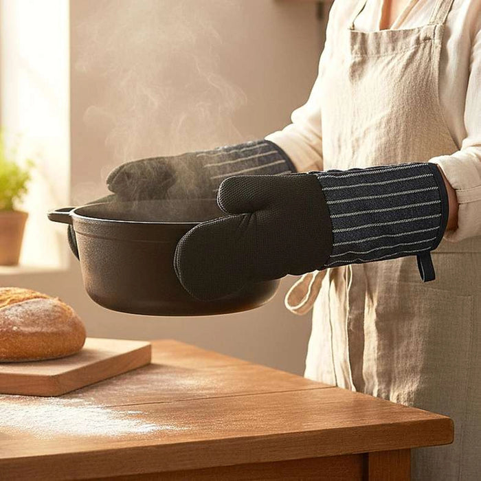 Serit Oven Mitt 18X33Cm - Navy Blue