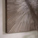 Setia Starburst Design Wood Wall Art - Silver Pan Home
