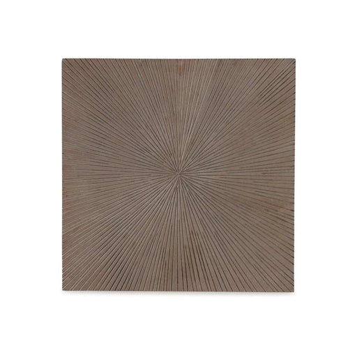 Setia Starburst Design Wood Wall Art - Silver Pan Home