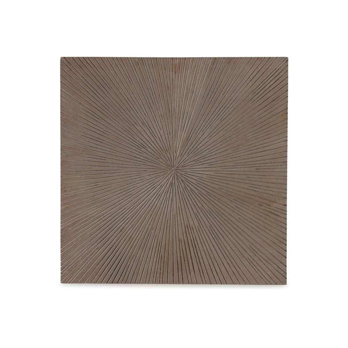 Setia Starburst Design Wood Wall Art - Silver Pan Home