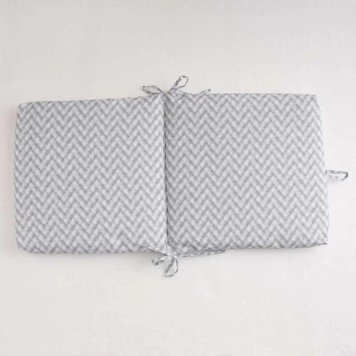 Shadow Line Printed Water Repellant Outdoor Filled Chair Cushion 45X90X5Cm - Grey PAN HOME