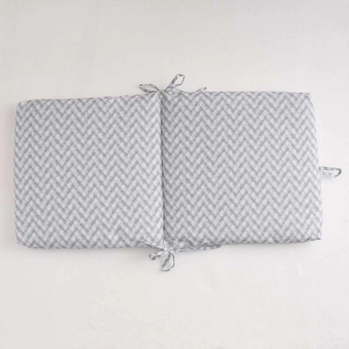 Shadow Line Printed Water Repellant Outdoor Filled Chair Cushion 45X90X5Cm - Grey
